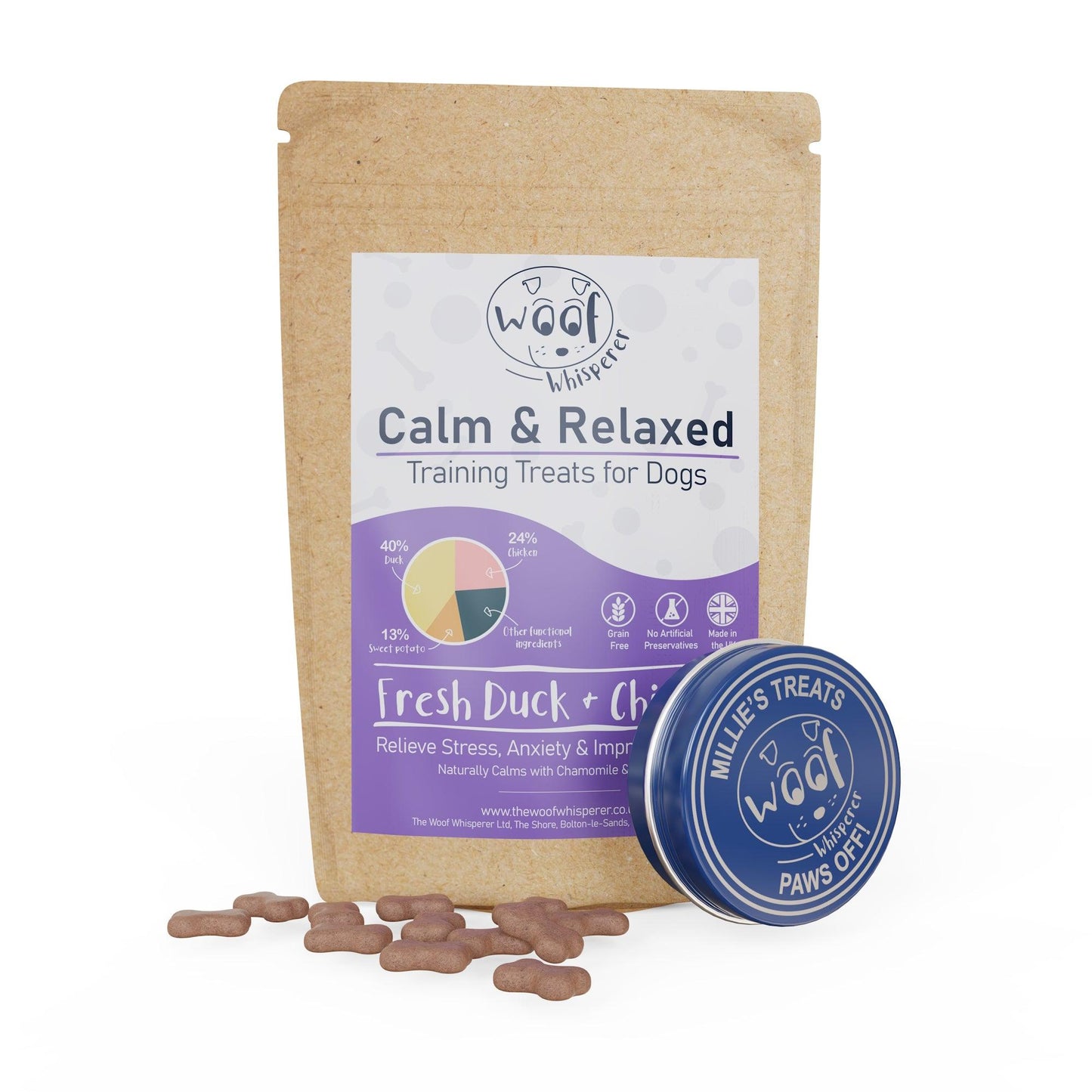 1000 Natural Treats to reduce your dog's Anxiety, Stress & Fear