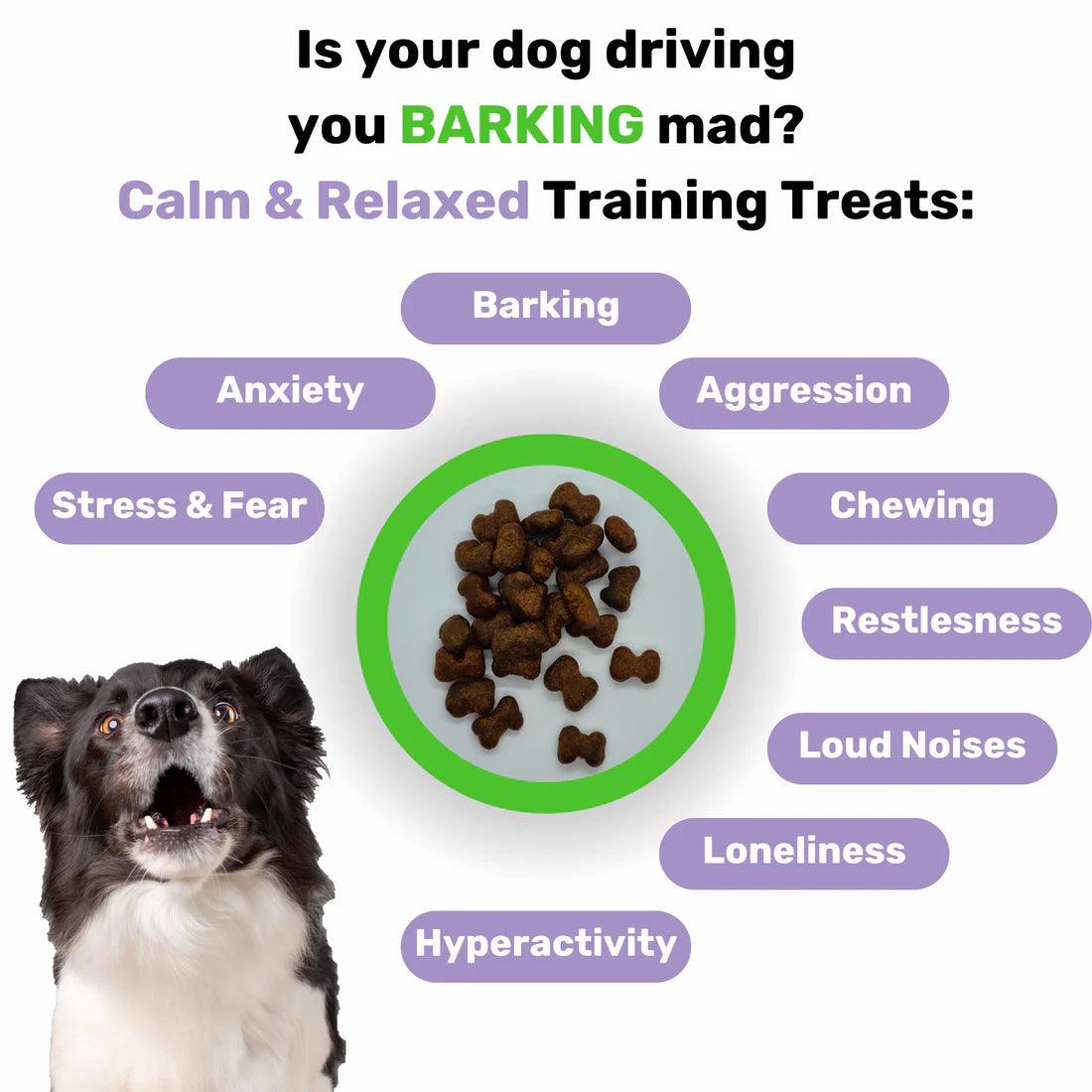 1000 Natural Treats to reduce your dog's Anxiety, Stress & Fear